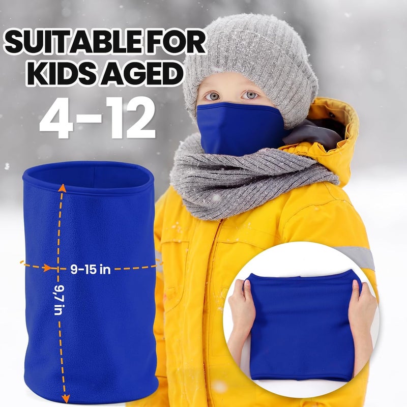 Beehow Store Kids Balaclava Ski Mask&Neck Gaiter Winter for Boys&Girls,Fleece Windproof Neck Warmer for Skiing Cycling Hiking - Image 2